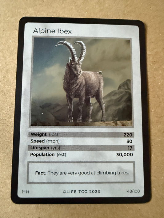 2023 LIFE TCG Mammals | Alpine Ibex Holo 1st #48
