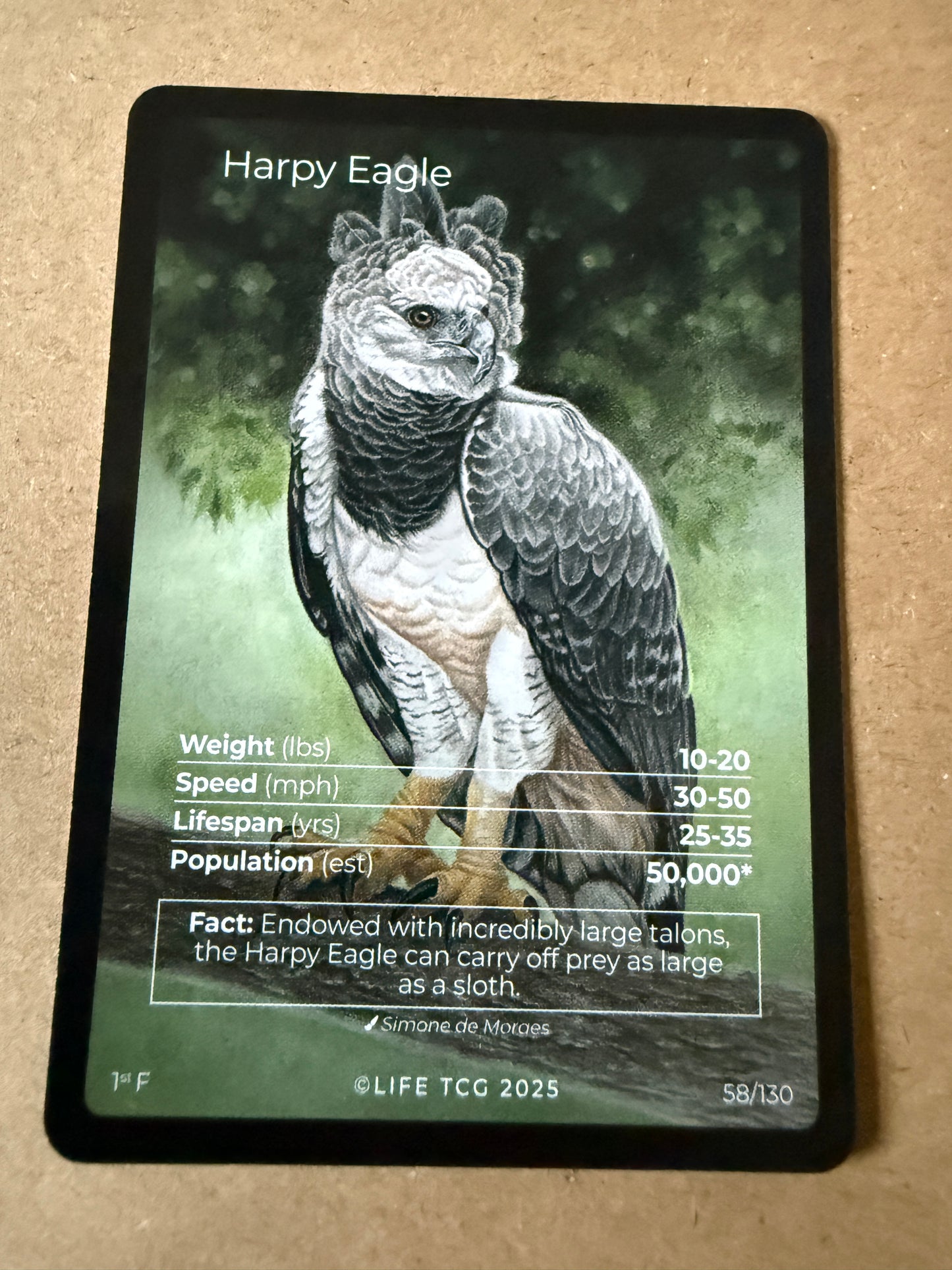 2025 LIFE TCG Birds | Harpy Eagle 1st F #58