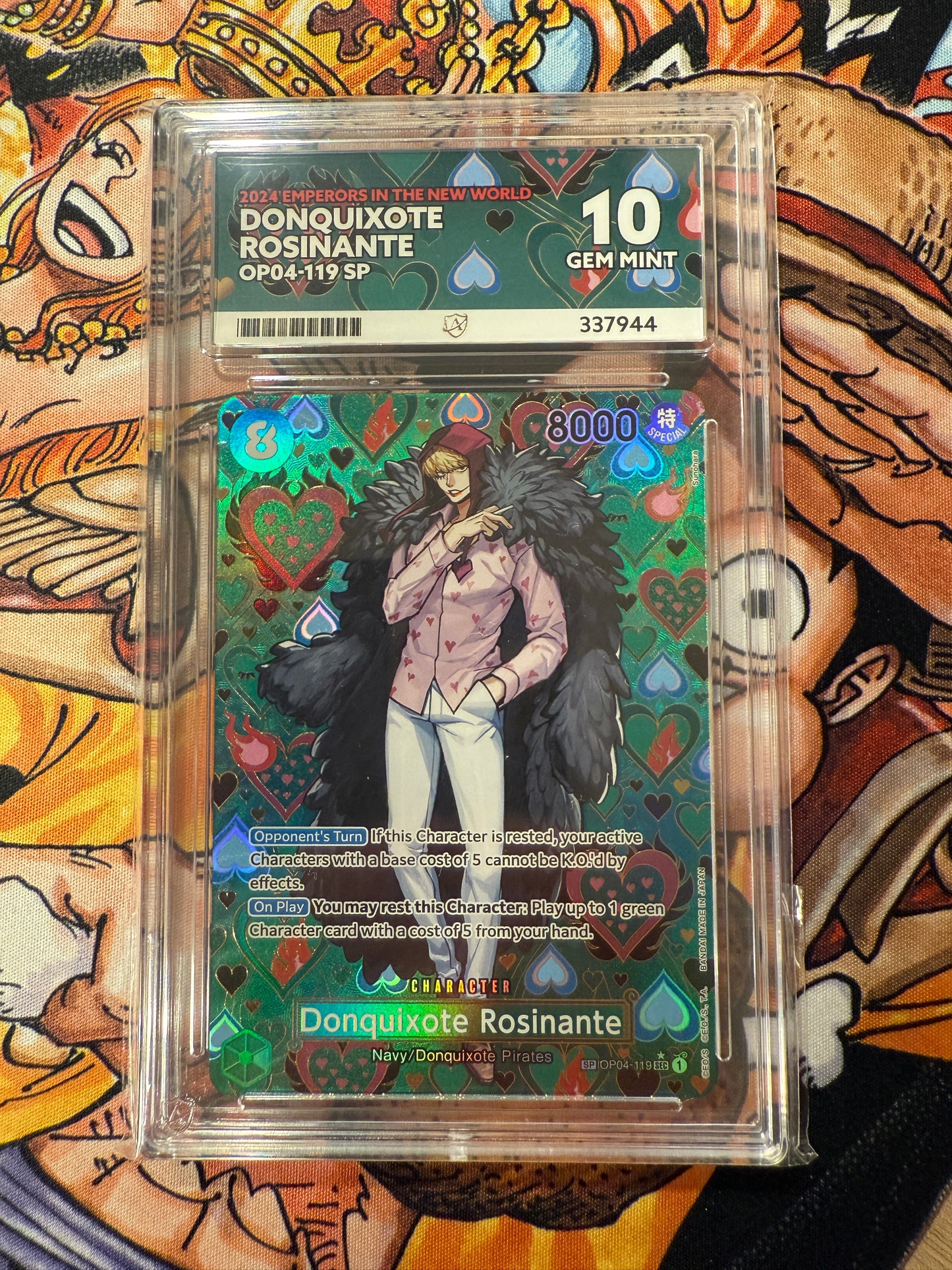 One Piece | English | 2024 Emperors in the New World | Donquixote Rosinante | OP04-119 SP | ACE Graded 10