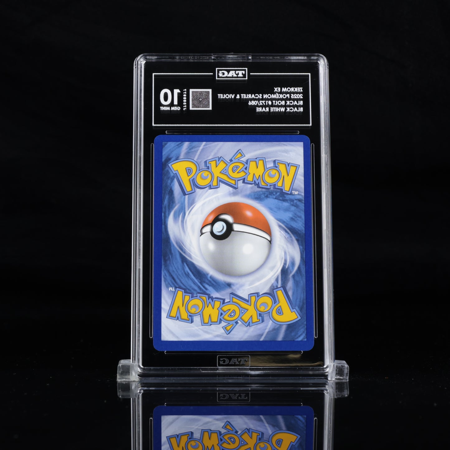 Zekrom EX #166 | Black Bolt English | Gem Mint 10 | TAG GRADING