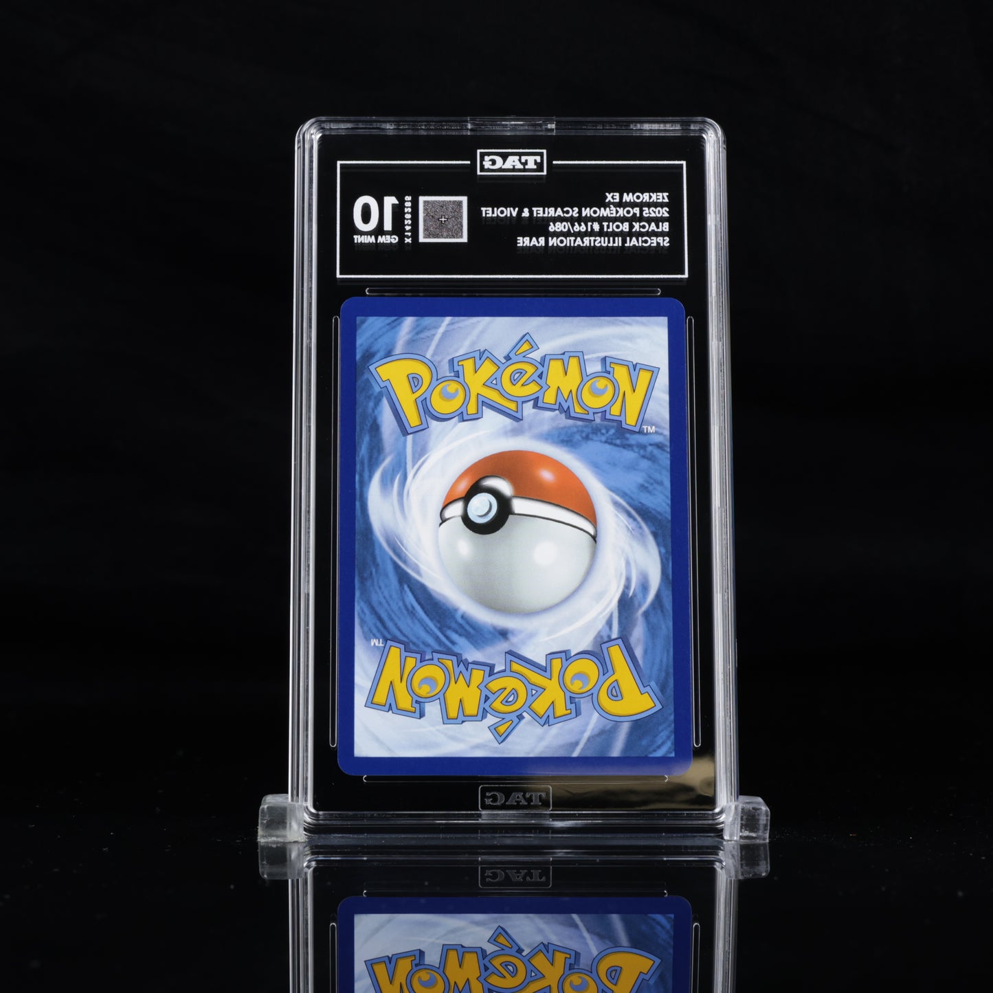 Zekrom EX #166 | Black Bolt English | Gem Mint 10 | TAG GRADING