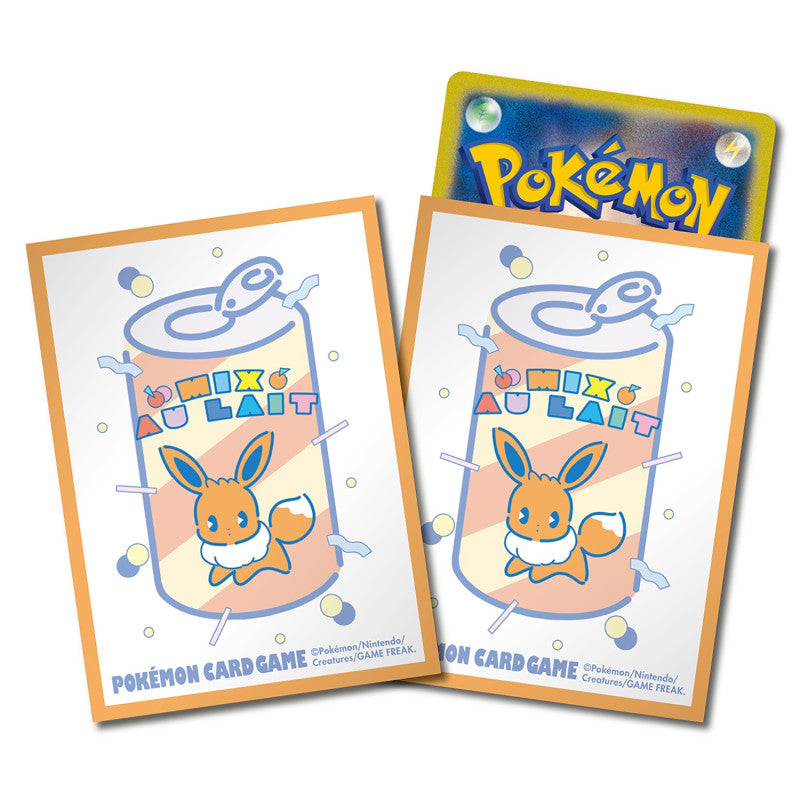 Card Sleeves Orange Ver. Pokémon Mix Au Lait - Pack of 64