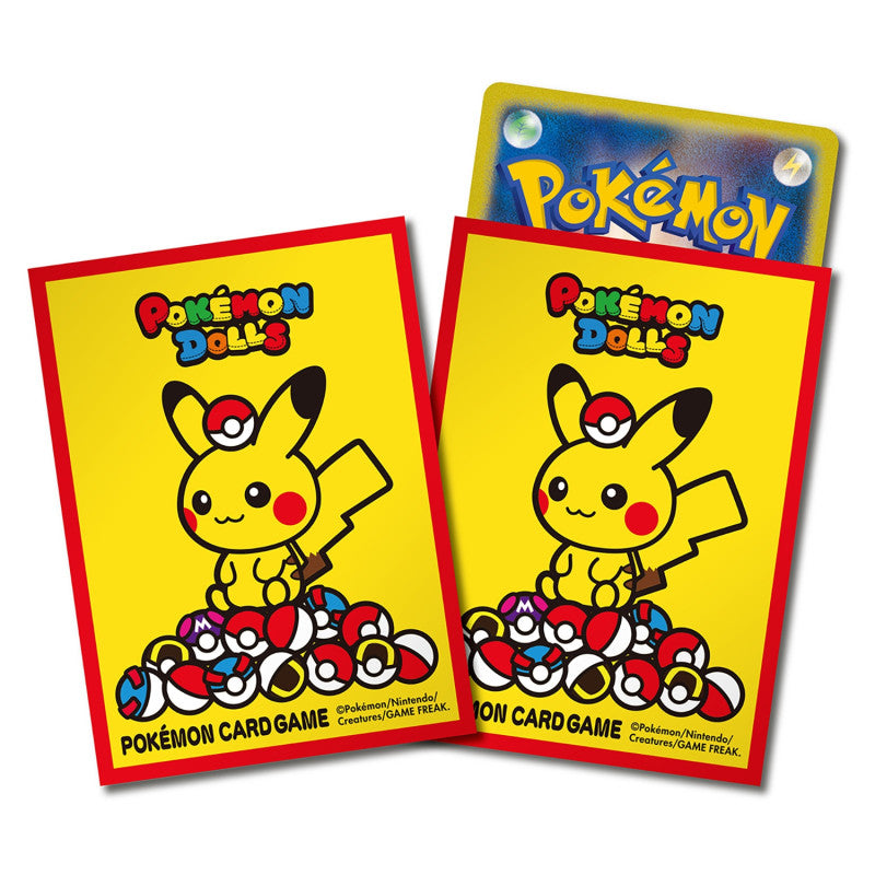 Card Sleeves Red Ver. Pokémon Dolls - Pack of 64