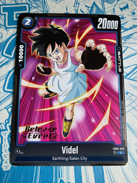Videl FB03-043 C Release Stamp English Raging Roar Dragon Ball Fusion World