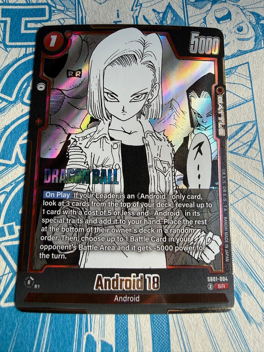 Android 18 SB01-004 SR - Dragon Ball Super Fusion World Manga Booster SB01