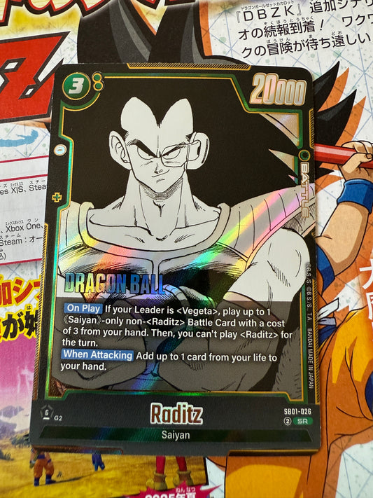 Dragon Ball Super Card Game Manga 01 | SB01-026 Raditz SR