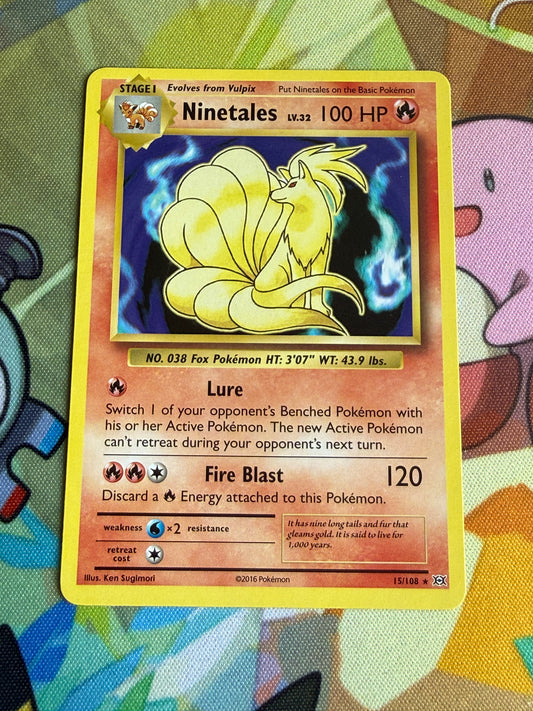 #15 Ninetales Non Holo [Evolutions Pre-Release Kit Exclusive] | Pokemon Evolutions