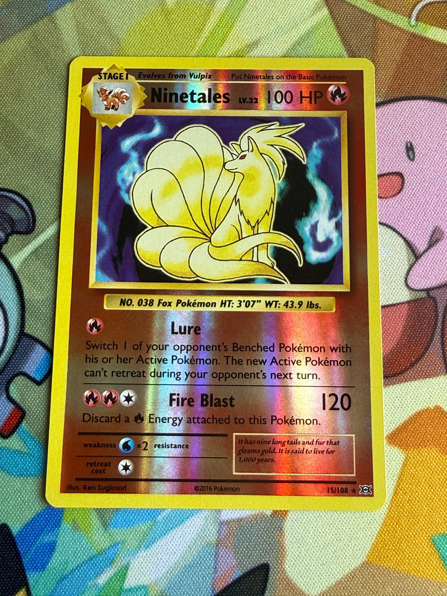#15 Ninetales Reverse Holo | Pokemon Evolutions