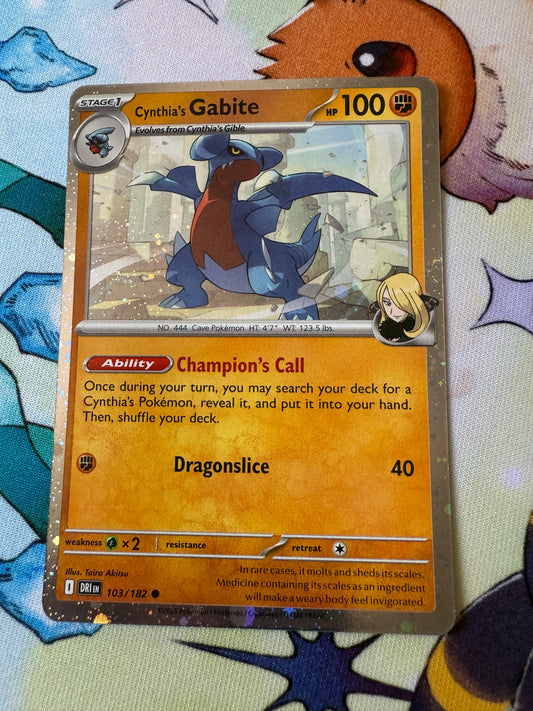 Cynthia's Gabite #103 Cosmos Holo | Pokemon | Destined Rivals