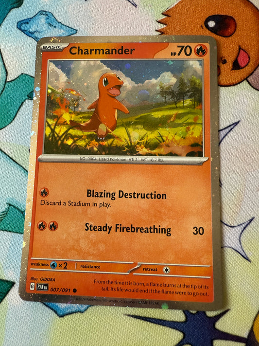 Charmander #7 | Pokemon | Paldean Fates | Cosmos Holo