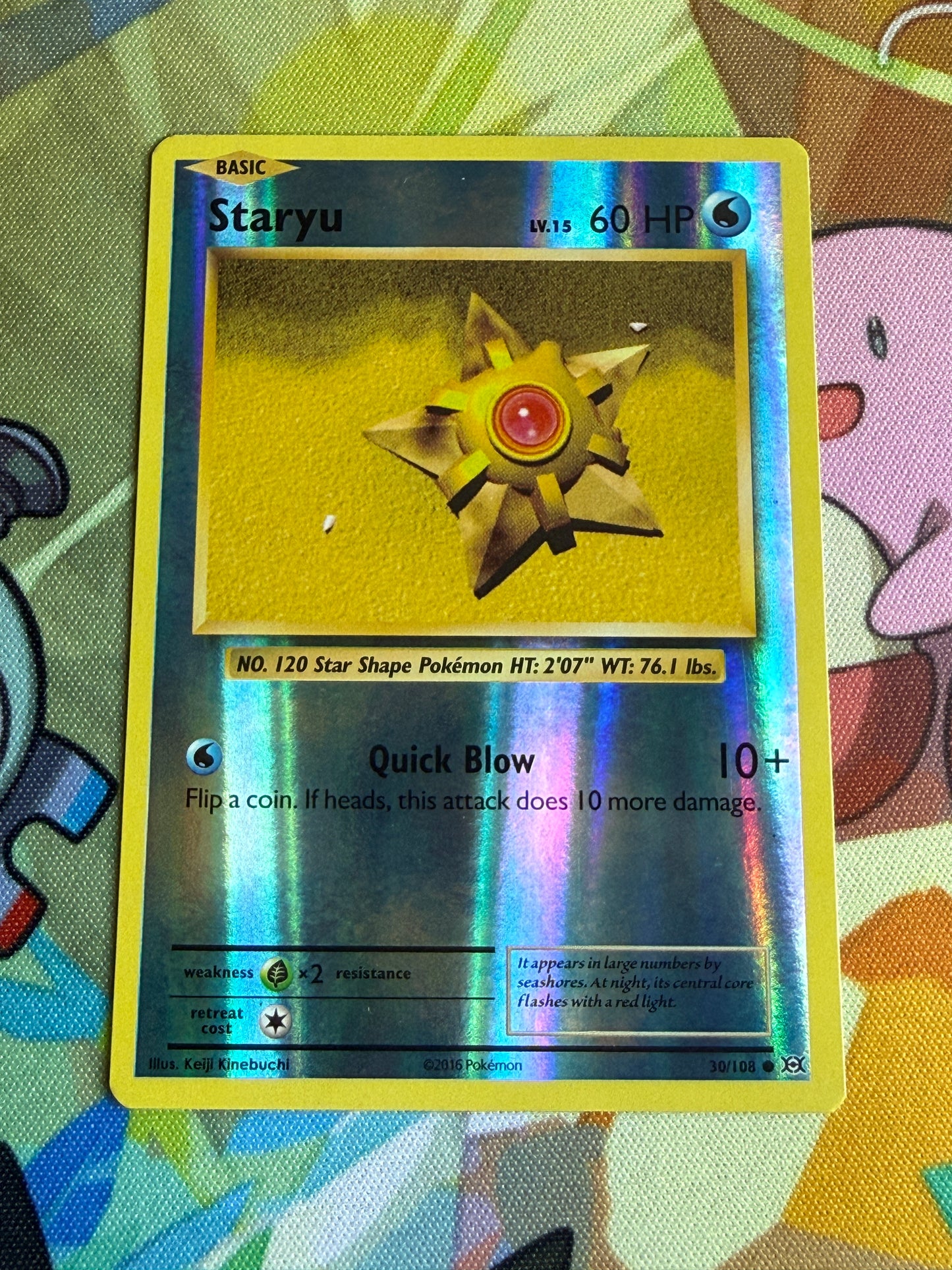 #30 Staryu Reverse Holo | Pokemon Evolutions