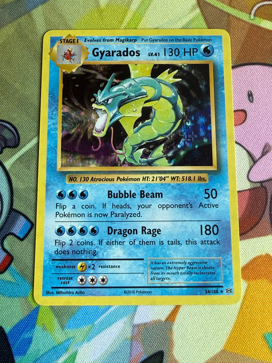 #34 Gyarados Holo | Pokemon Evolutions