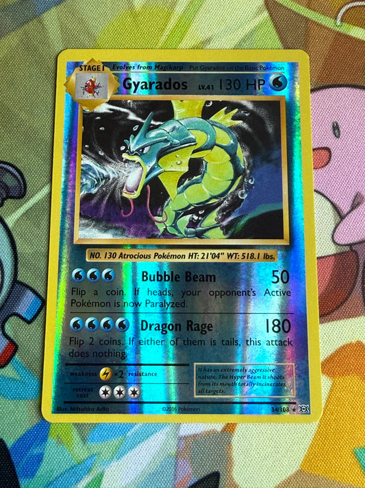 #34 Gyarados Reverse Holo | Pokemon Evolutions