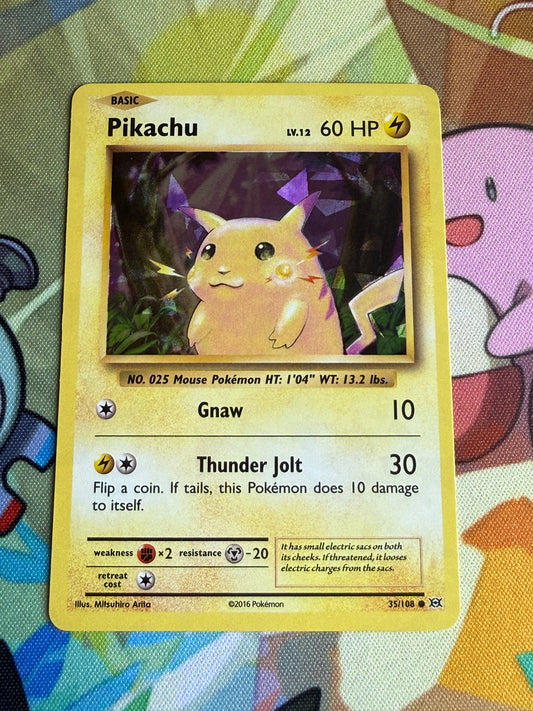#35 Pikachu Cracked Ice Holo [Pikachu Theme Deck Exclusive] | Pokemon Evolutions