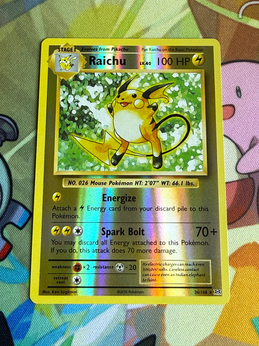 #36 Raichu Reverse Holo | Pokemon Evolutions