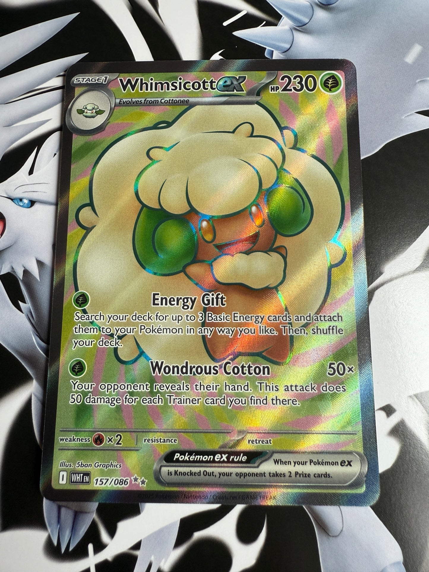 Whimsicott EX #157 | Pokemon | White Flare
