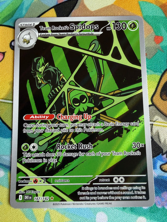 Team Rocket's Spidops #187 Pokemon Destined Rivals