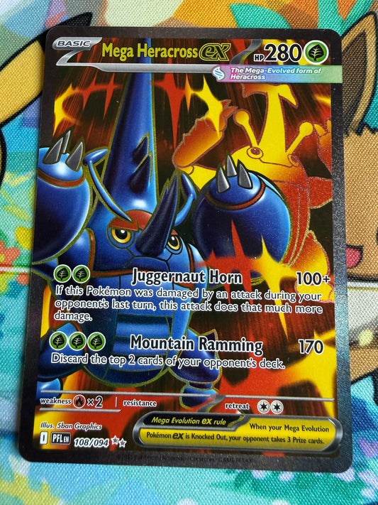 Mega Heracross Ex #108 Pokemon Phantasmal Flames