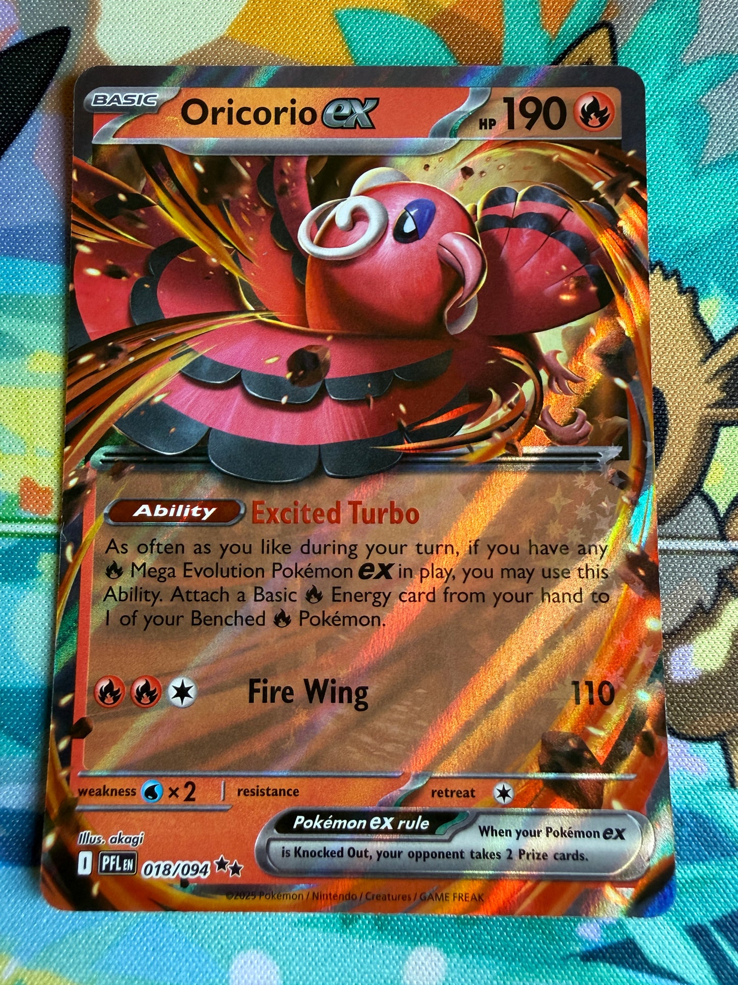 Oricorio Ex #18 Pokemon Phantasmal Flames