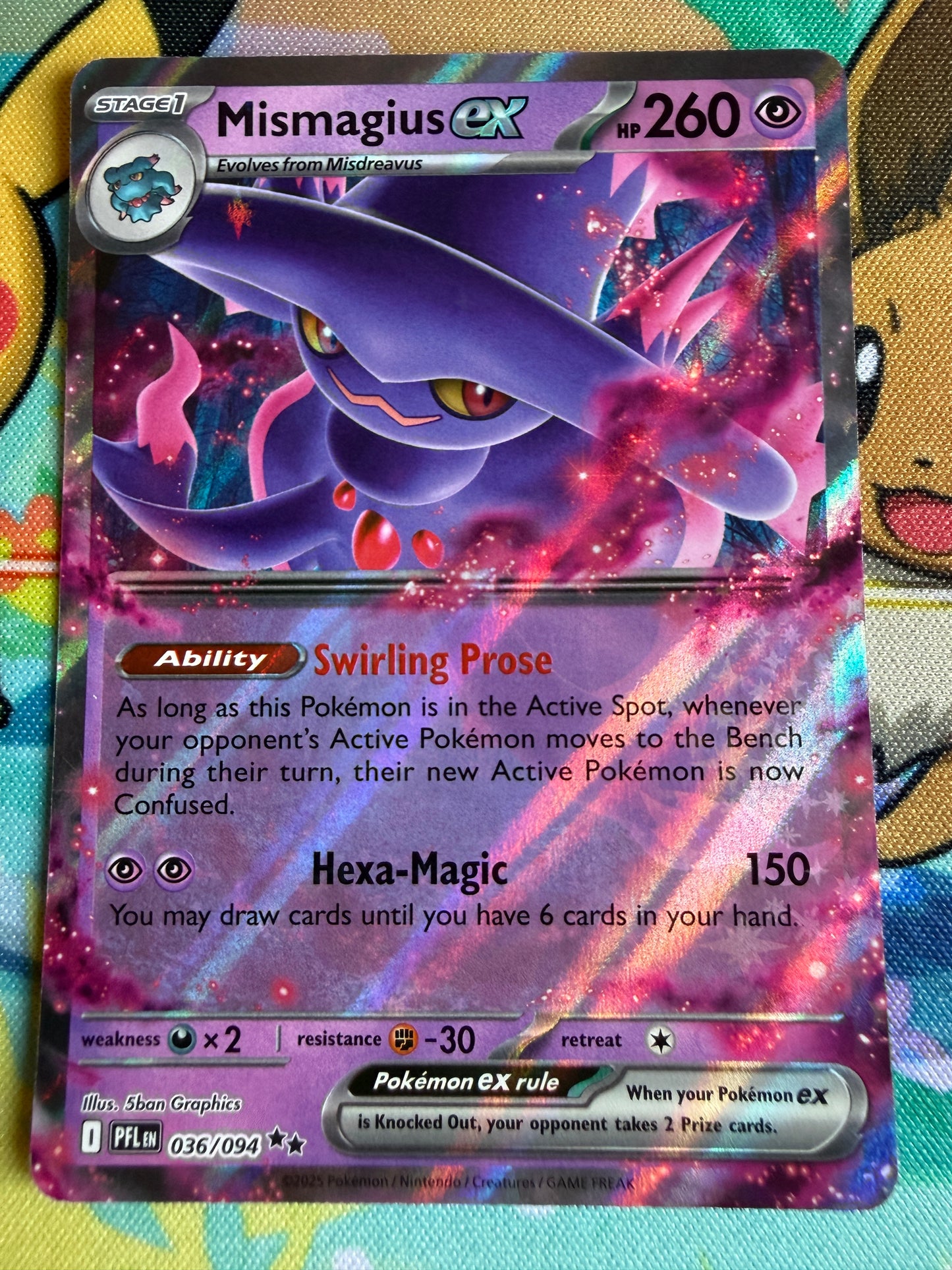 Mismagius Ex #36 Pokemon Phantasmal Flames