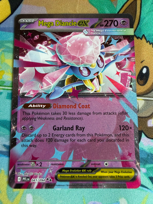 Mega Diancie Ex #41 Pokemon Phantasmal Flames