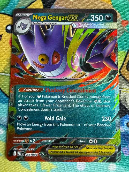 Mega Gengar Ex #56 Pokemon Phantasmal Flames