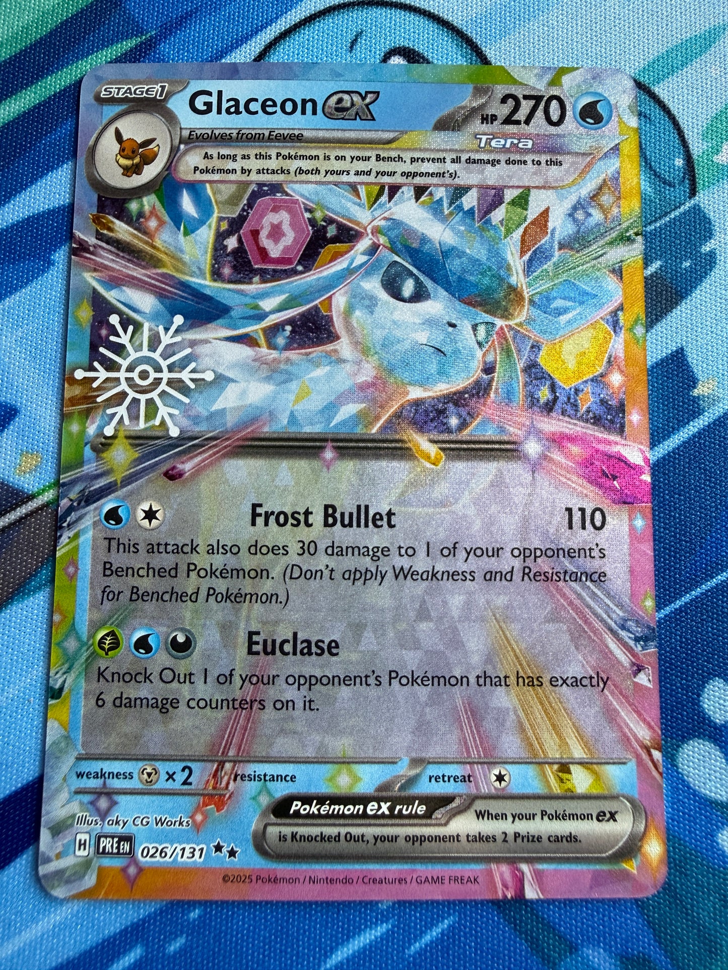 Glaceon EX [Holiday Calendar] #26 Pokemon Prismatic Evolutions