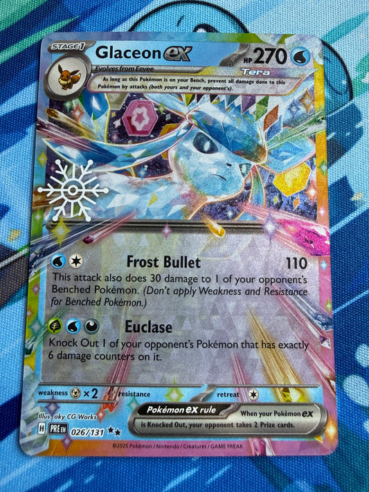 Glaceon EX [Holiday Calendar] #26 Pokemon Prismatic Evolutions