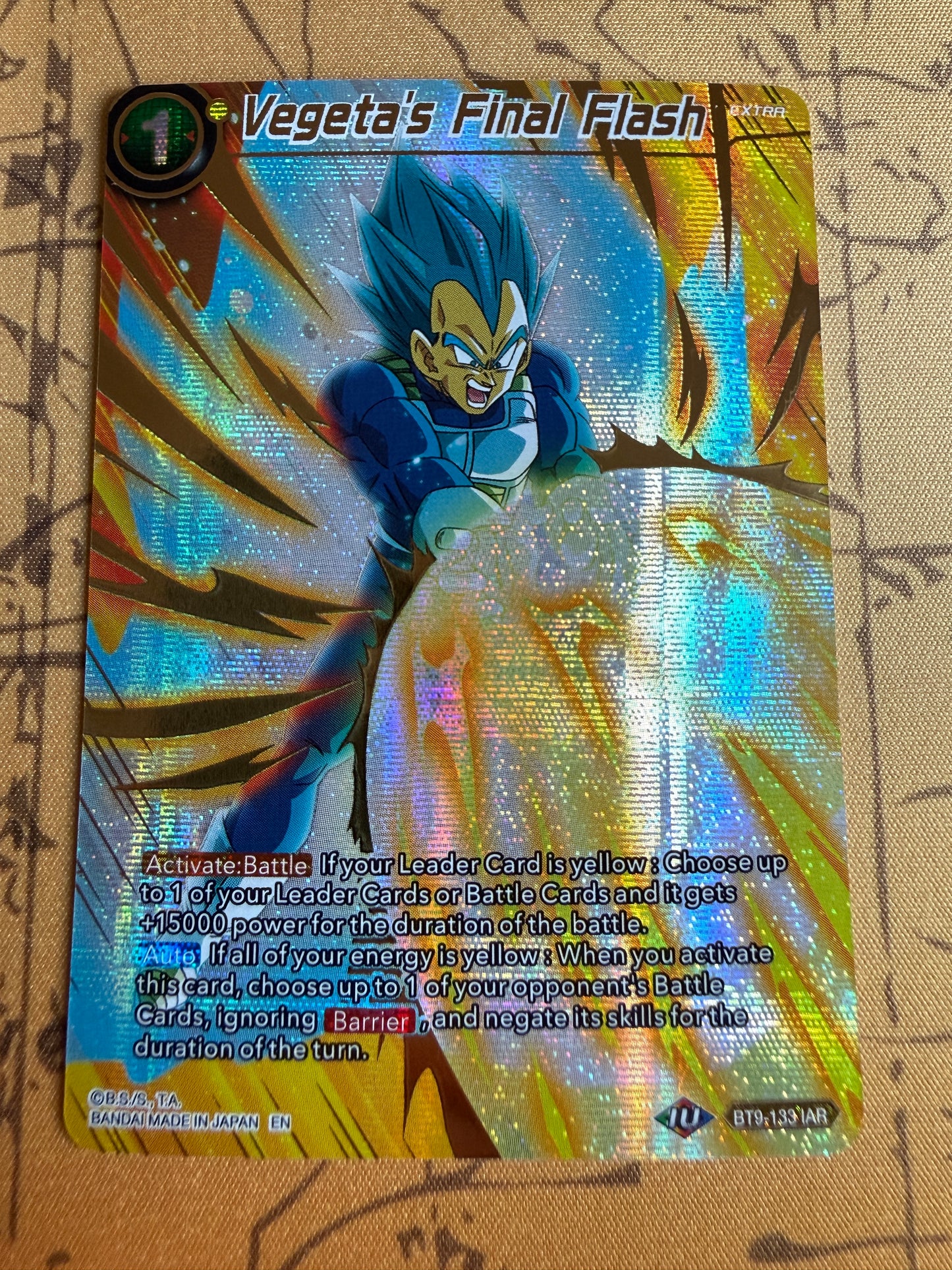 Vegeta's Final Flash BT9-133 Dragon Ball Super Theme Selection: History Of Vegeta