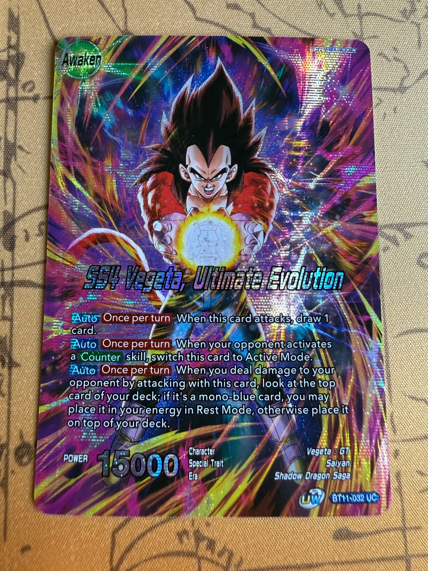 Vegeta // SS4 Vegeta, Ultimate Evolution BT11-032 Dragon Ball Super Theme Selection: History Of Vegeta