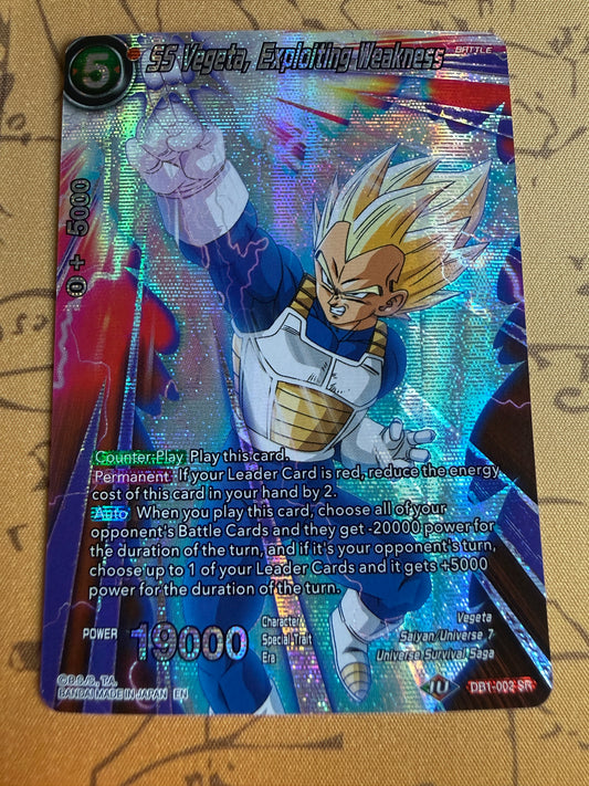 SS Vegeta, Exploiting Weakness DB1-002 Dragon Ball Super Theme Selection: History Of Vegeta