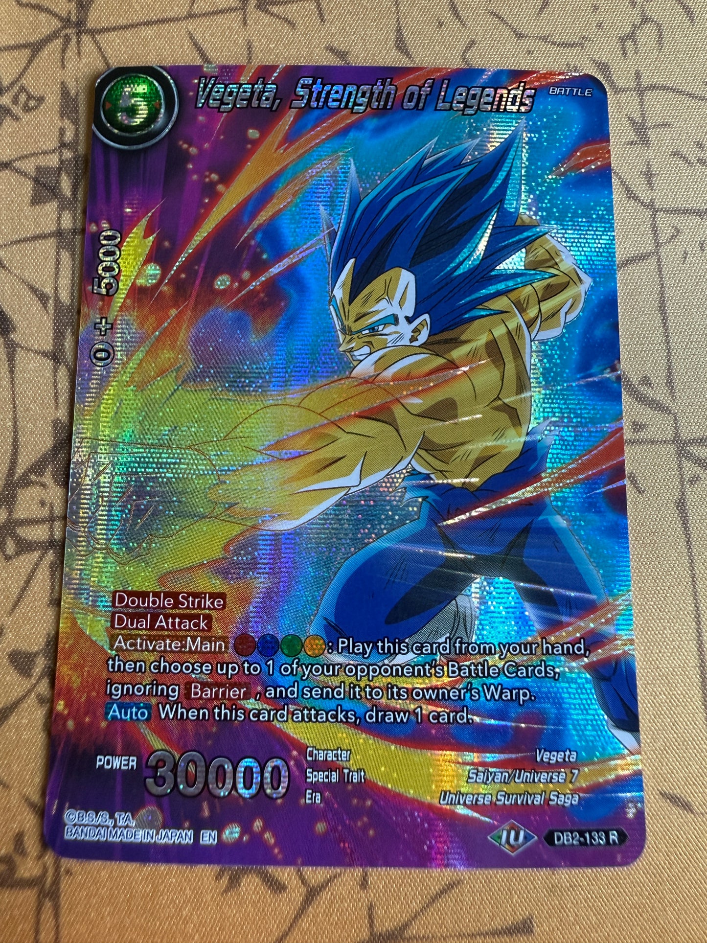 Vegeta, Strength Of Legends DB2-133 Dragon Ball Super Theme Selection: History Of Vegeta