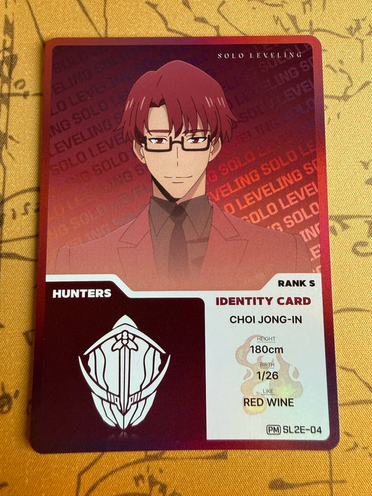Choi Jong-In PM SL2E-04 ID Card | Promo | Solo Leveling Volume 2 | Mapniverse | Korean