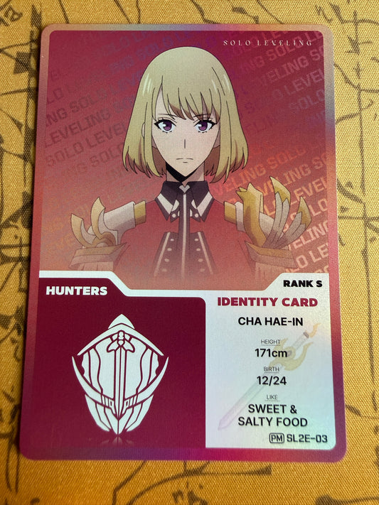 Cha Hae-In PM SL2E-03 ID Card | Promo | Solo Leveling Volume 2 | Mapniverse | Korean