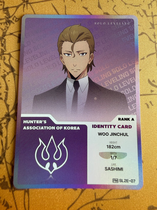 Woo Jinchul PM SL2E-07 ID Card | Promo | Solo Leveling Volume 2 | Mapniverse | Korean