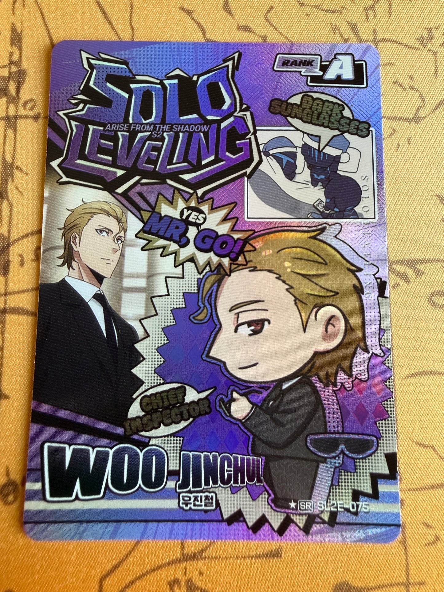 Woo Jinchul *SR SL2E-075 | Solo Leveling Volume 2 | Mapniverse | Korean