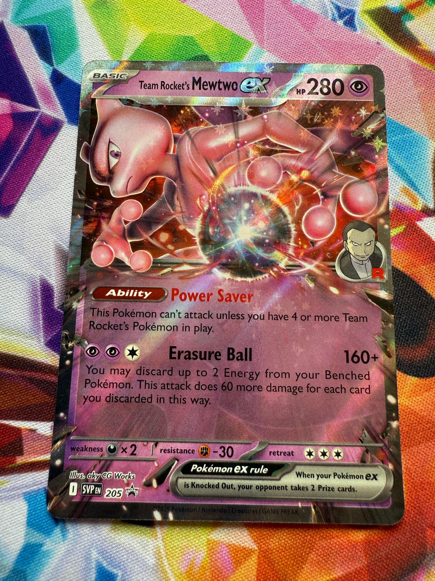 Team Rocket's Mewtwo EX 205 Promo | Pokemon | Destined Rivals