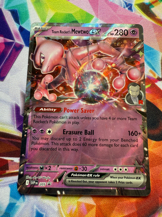 Team Rocket's Mewtwo EX 205 Promo | Pokemon | Destined Rivals
