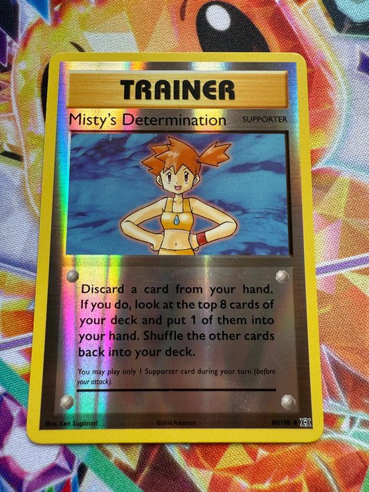 Misty's Determination [Reverse Holo] #80 | Pokemon | XY Evolutions