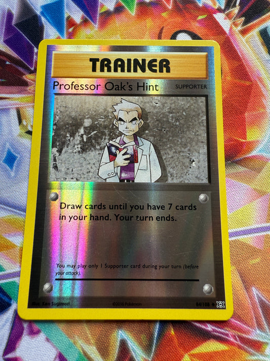 Professor Oak's Hint [Reverse Holo] #84 | Pokemon | XY Evolutions