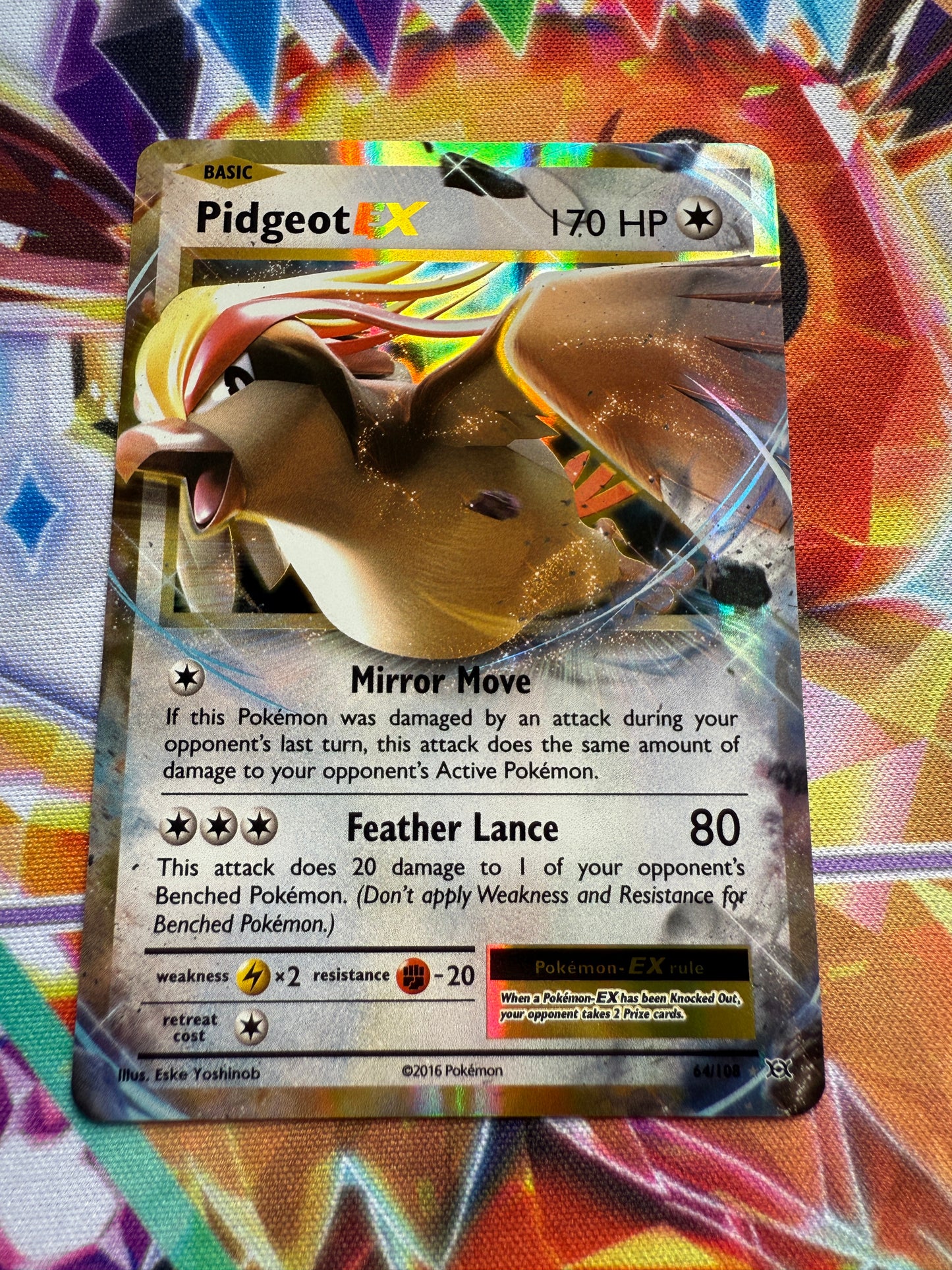 Pidgeot EX #64 | Pokemon | XY Evolutions