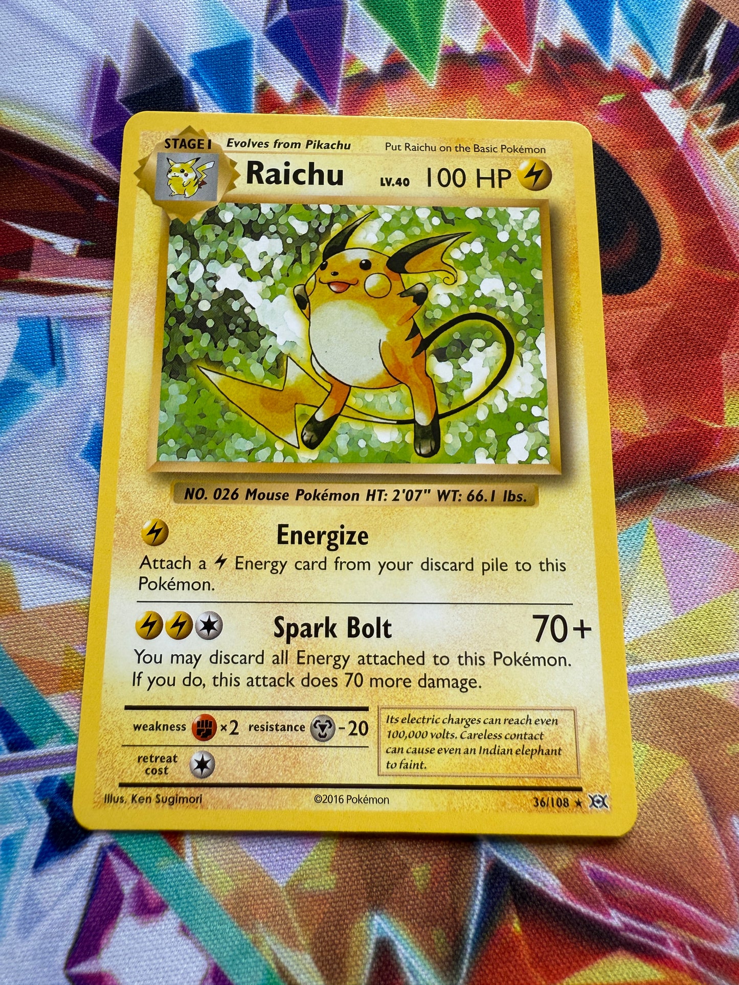Raichu #36 | Pokemon | XY Evolutions