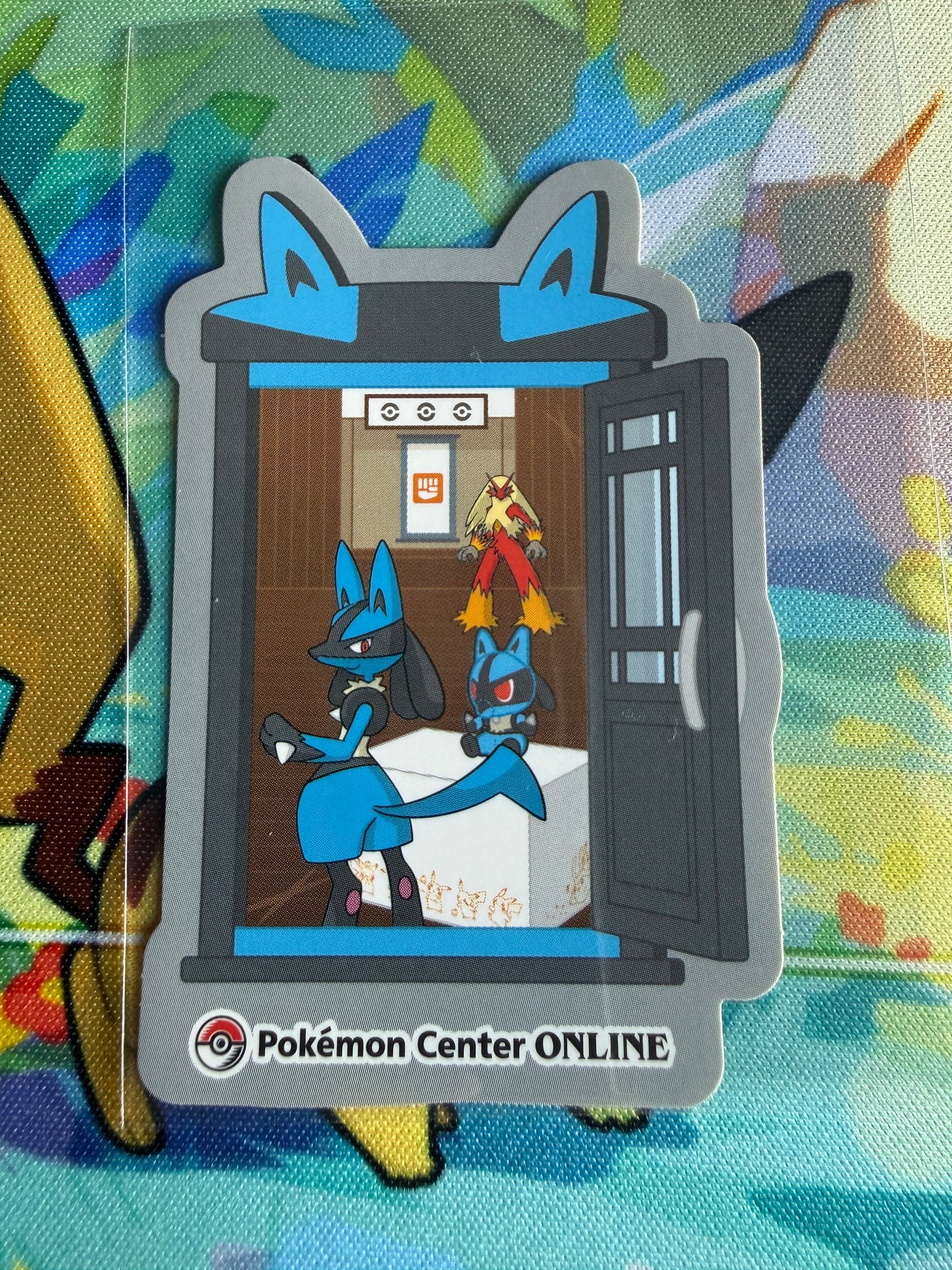 Pokemon Center Online | Nintendo | Award 'Door' Sticker | Lucario Non-Holo