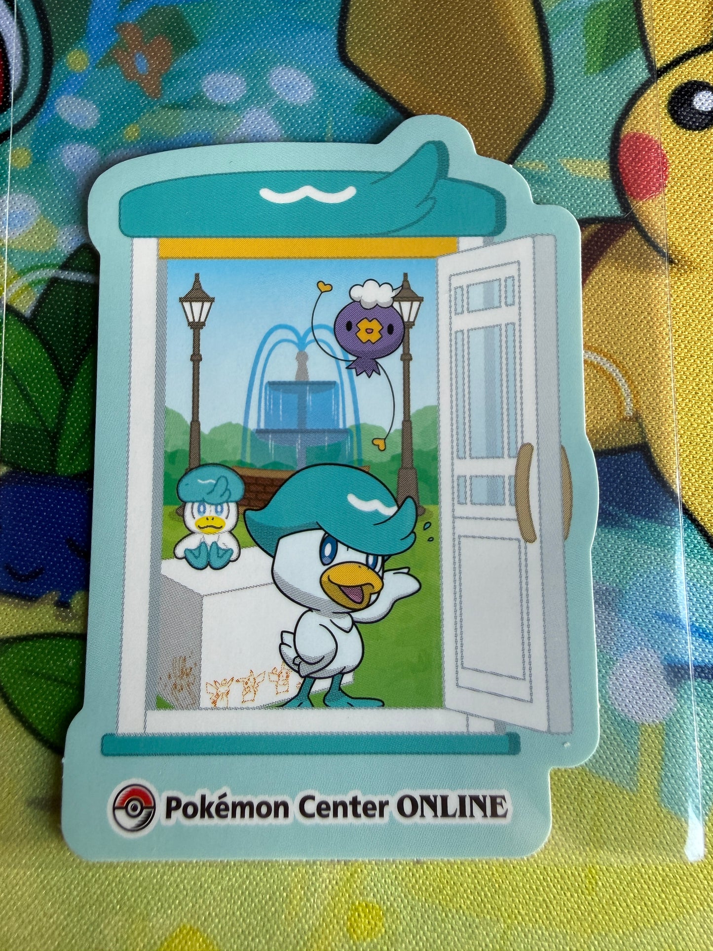 Pokemon Center Online | Nintendo | Award 'Door' Sticker | Quaxly Non-Holo