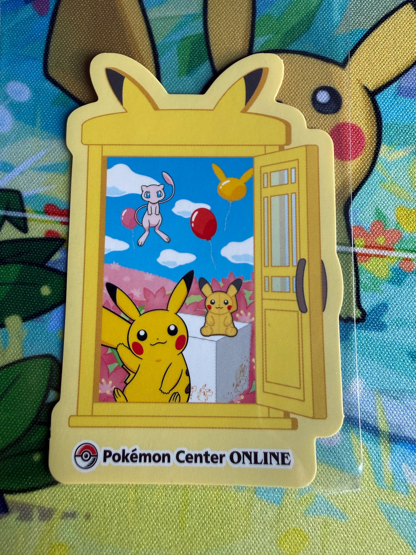 Pokemon Center Online | Nintendo | Award 'Door' Sticker | Pikachu Non-Holo