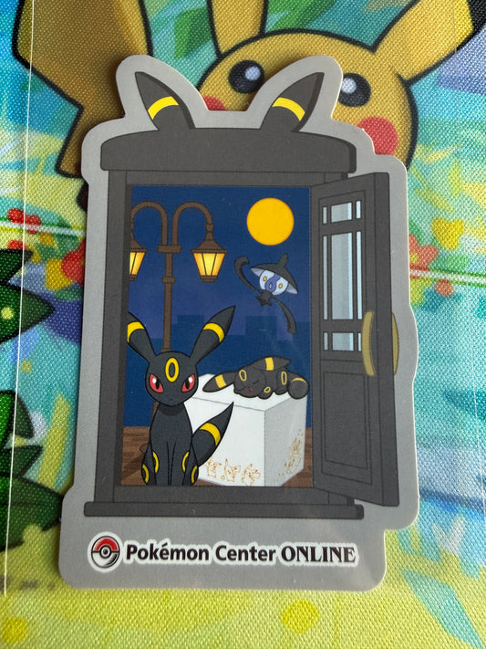 Pokemon Center Online | Nintendo | Award 'Door' Sticker | Umbreon Non-Holo