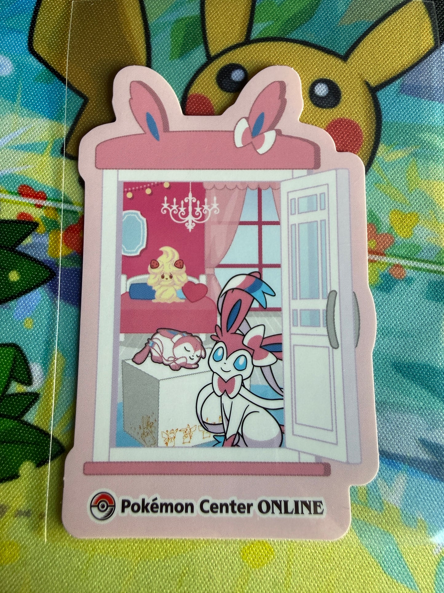 Pokemon Center Online | Nintendo | Award 'Door' Sticker | Sylveon Non-Holo