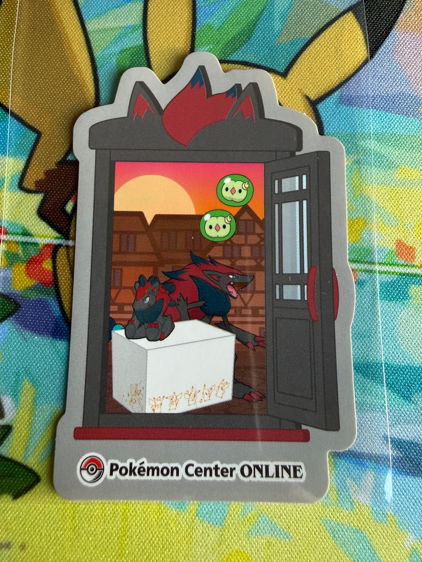 Pokemon Center Online | Nintendo | Award 'Door' Sticker | Mokuro Non-Holo