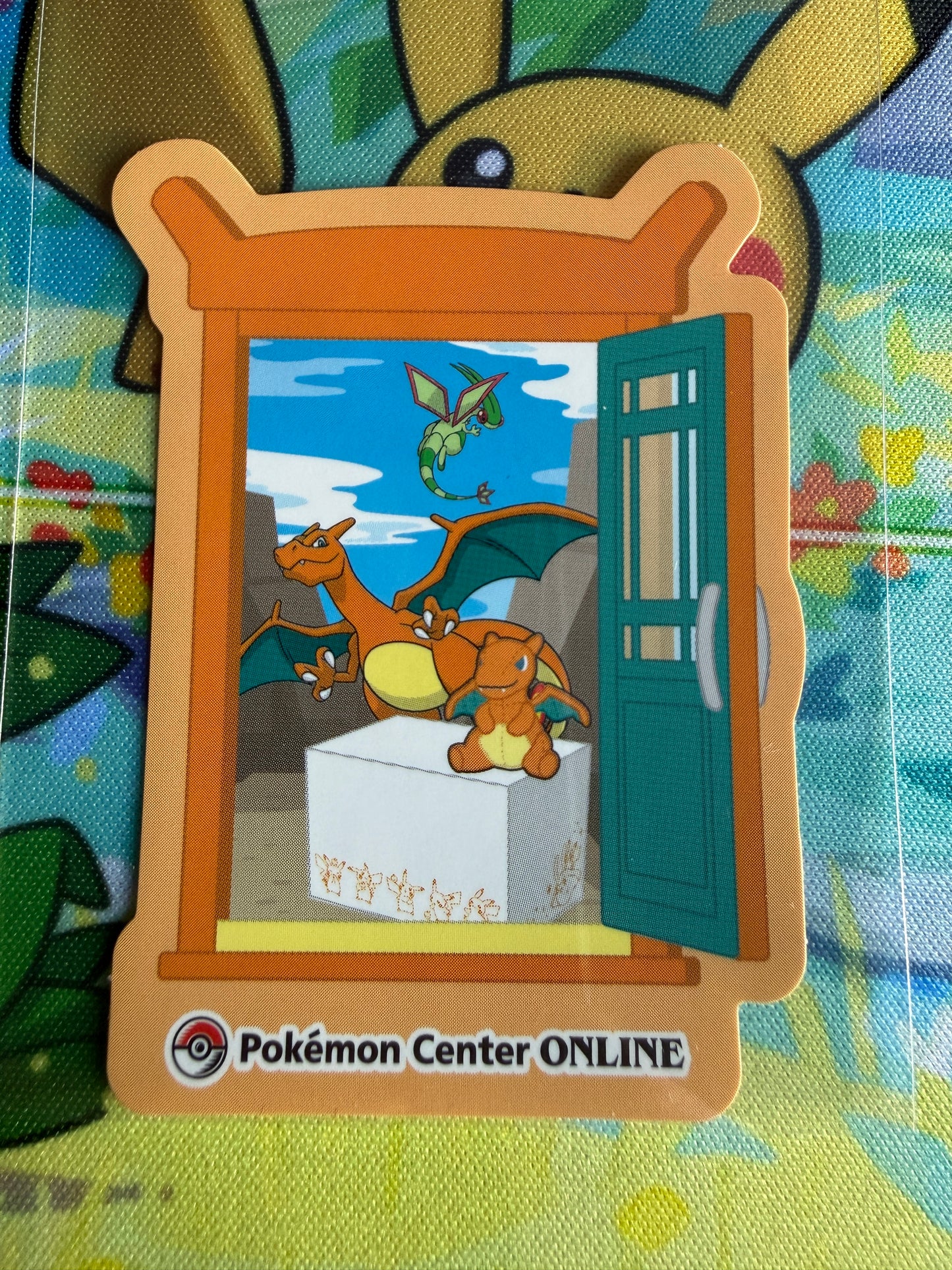Pokemon Center Online | Nintendo | Award 'Door' Sticker | Charizard Non-Holo