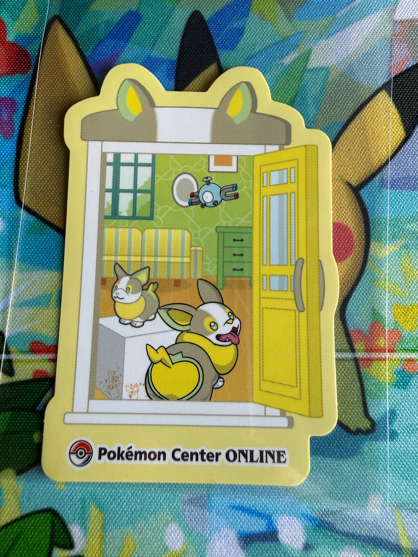 Pokemon Center Online | Nintendo | Award 'Door' Sticker | Yamper Non-Holo